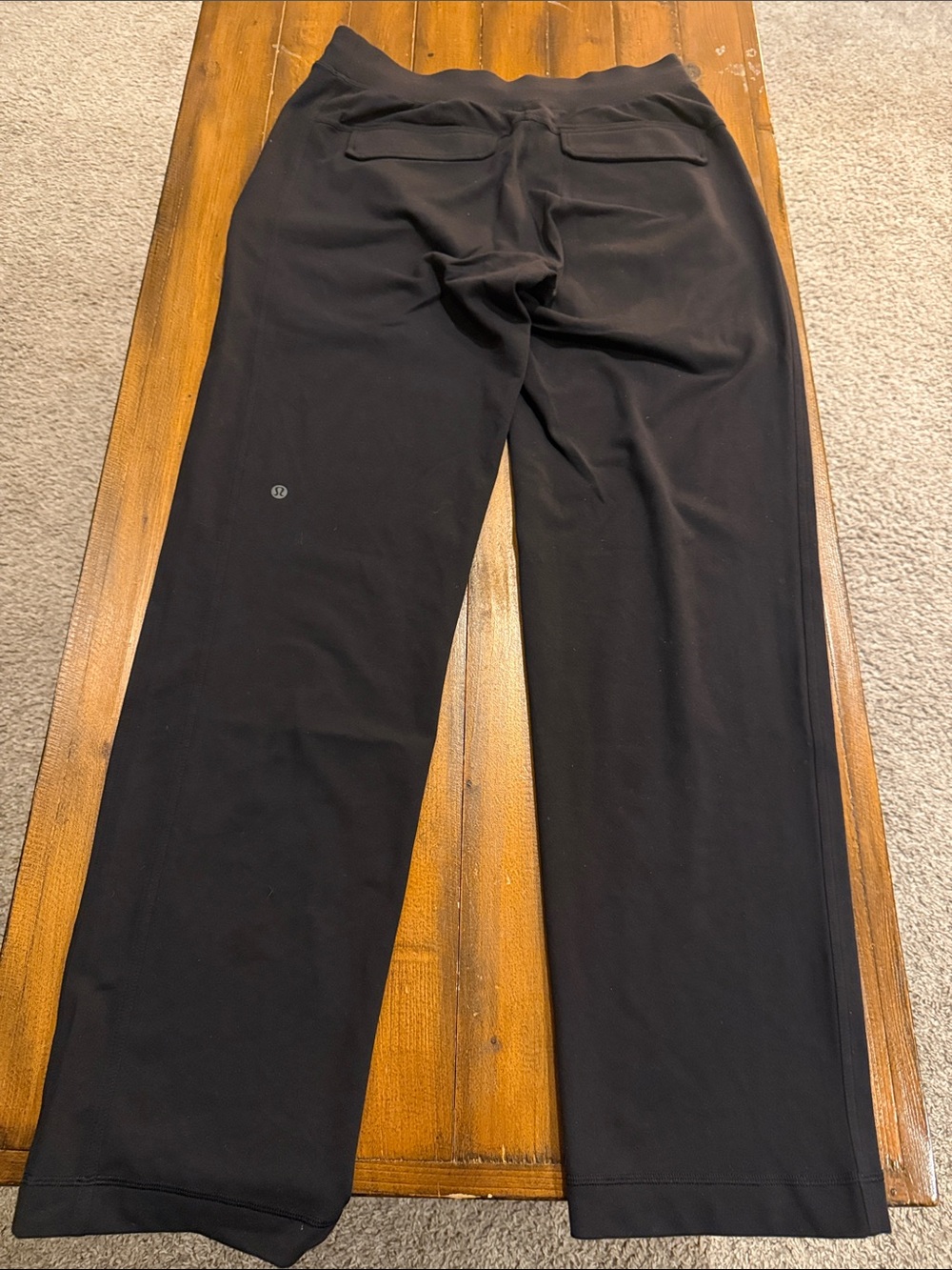 lululemon athletica Men's Black Straight-Leg Pants